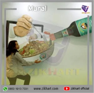 lukisan kaligrafi dan mural