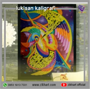 lukisan kaligrafi SHOLAWAT