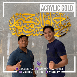 KALIGRAFI ACRYLIC CIREBON BERSAMA CLIENT